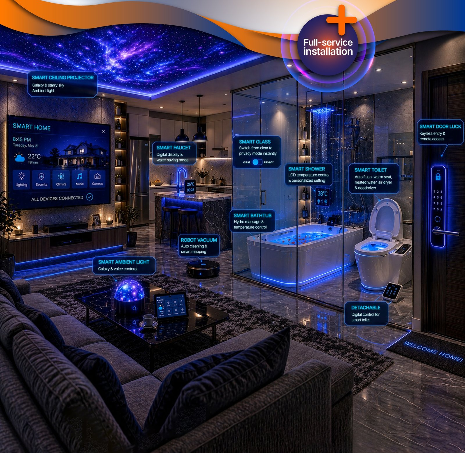Xparo Jinyuan smart home interior